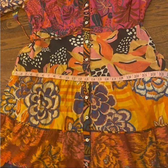 Anthropologie X Farm Rio Button-Front Maxi Dress size 2X - Picture 13 of 16